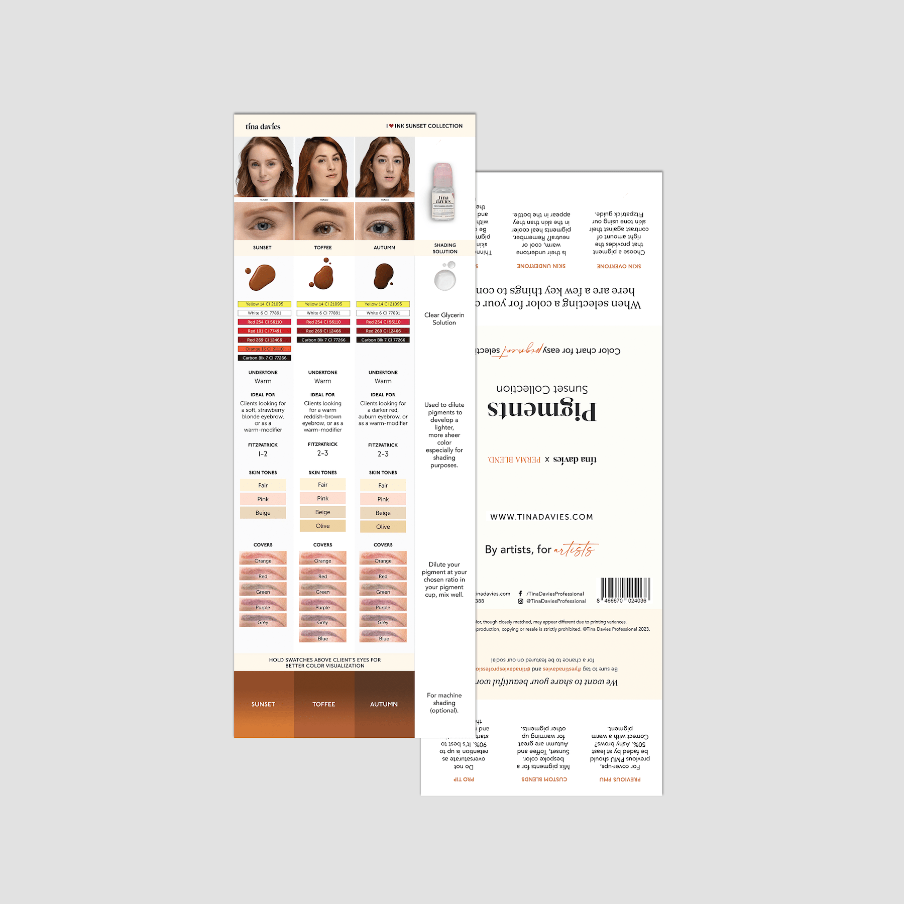 Sunset Collection Color Chart