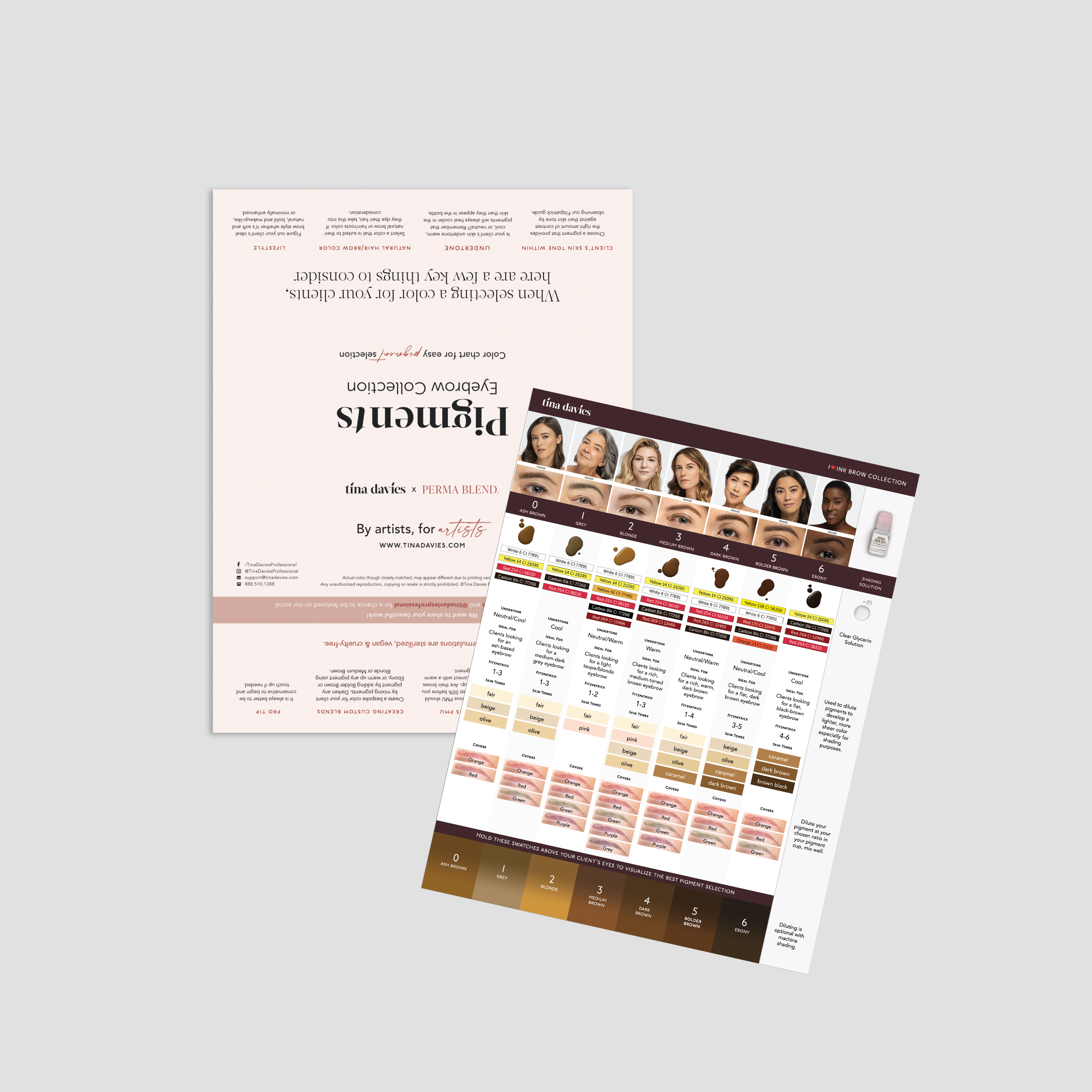 I ❤️ INK Brow Colour Chart